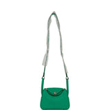 Hermes Mini Lindy Menthe Clemence Palladium Hardware
