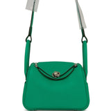 Hermes Mini Lindy Menthe Clemence Palladium Hardware