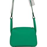 Hermes Mini Lindy Menthe Clemence Palladium Hardware