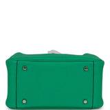 Hermes Mini Lindy Menthe Clemence Palladium Hardware