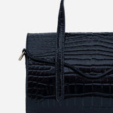 Shelby Croc Shoulder Bag