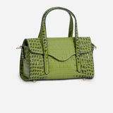 Shelby Croc Shoulder Bag