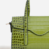 Shelby Croc Shoulder Bag