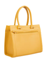 Stylish Yellow Classic Handbag -