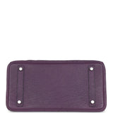 Hermes Birkin 30 Violet Ostrich Palladium Hardware