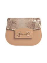 Dark Beige Saddle Handbag -