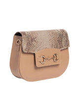 Dark Beige Saddle Handbag -