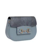 Dark Blue Saddle Handbag -