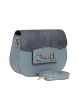 Dark Blue Saddle Handbag -