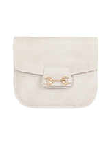 White Saddle Handbag -