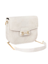 White Saddle Handbag -