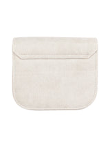 White Saddle Handbag -