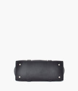 Black carry-all satchel bag