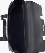 Black carry-all satchel bag