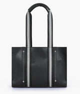 Black long strap tote bag