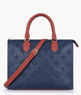 Blue & Rust On-the-Go Handbag