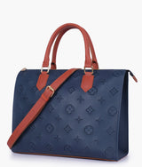 Blue & Rust On-the-Go Handbag