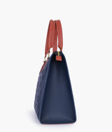 Blue & Rust On-the-Go Handbag