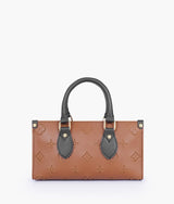 Brown and black on-the-go mini bag