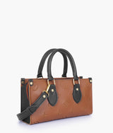 Brown and black on-the-go mini bag