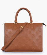 Brown Portable Handbag