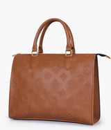 Brown Portable Handbag