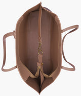 Brown luxe everyday tote