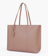 Brown luxe everyday tote