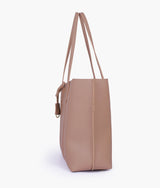Brown luxe everyday tote