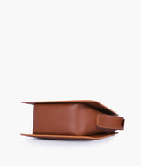 Brown Trapeze Top-Handle Bag