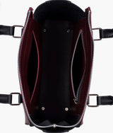 Burgundy classic top-handle bag