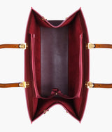 Burgundy signature tote bag