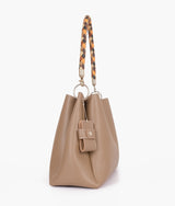 Coffee handbag with braided handle