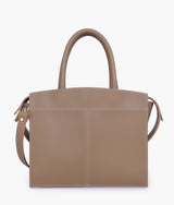Coffee Trapeze Top-Handle Bag