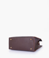 Dark purple crocodile vintage handbag