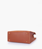 Brown crocodile vintage handbag