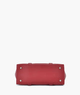 Red carry-all satchel bag