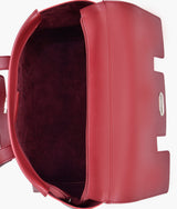 Red carry-all satchel bag