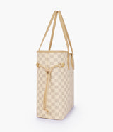 Off-white checkered neverfull tote bag
