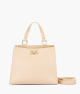 Off-white front lock top-handle mini bag
