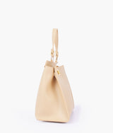 Off-white front lock top-handle mini bag
