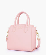 Blush Pink Top-Handle Mini Handbag