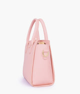 Blush Pink Top-Handle Mini Handbag
