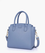 Sky blue top-handle mini handbag